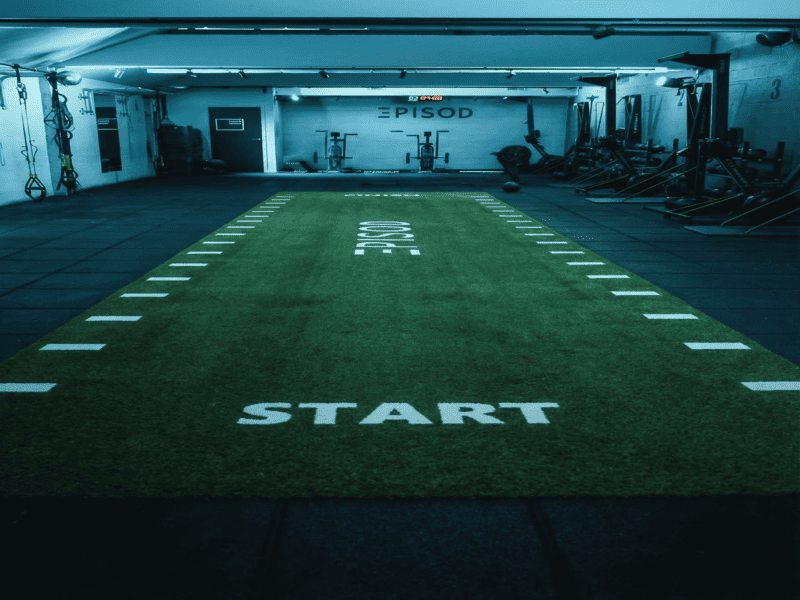 finishing gym turf edges